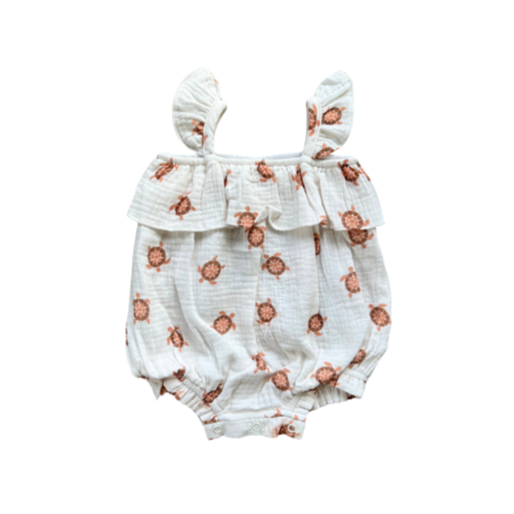 BABYSPROUTS GAUZE BUBBLE ROMPER