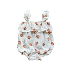 BABYSPROUTS GAUZE BUBBLE ROMPER
