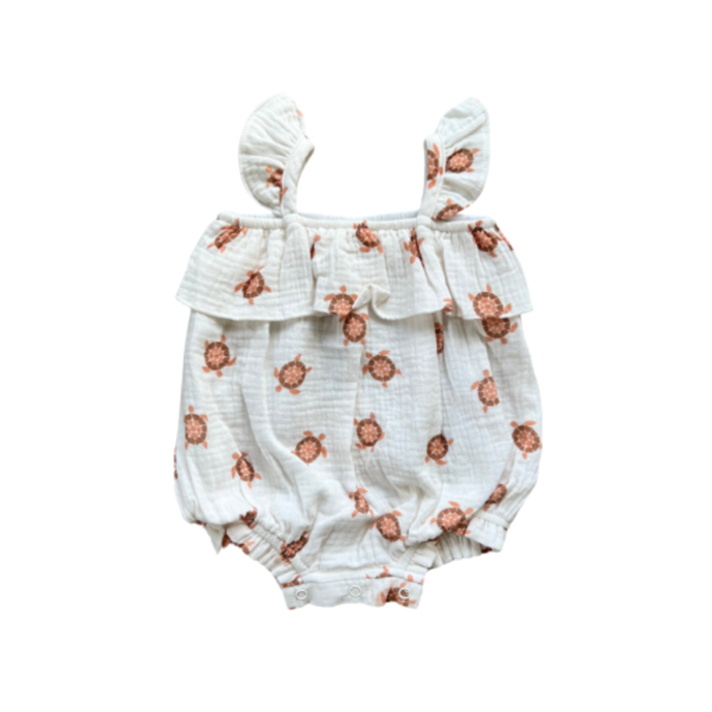 BABYSPROUTS GAUZE BUBBLE ROMPER