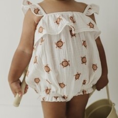 BABYSPROUTS GAUZE BUBBLE ROMPER