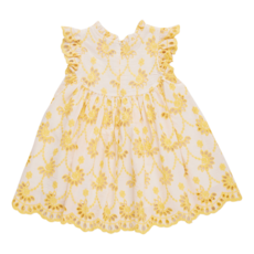PINK CHICKEN girls cynthia dress - bright yellow eyelet