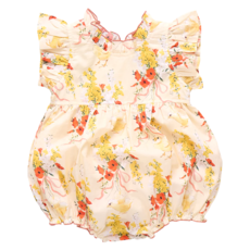 PINK CHICKEN baby girl jennifer bubble - yellow chicks