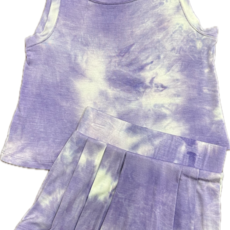 ERGE GIRLS TYE DYED TANK W/SKORT-CLEARWATER