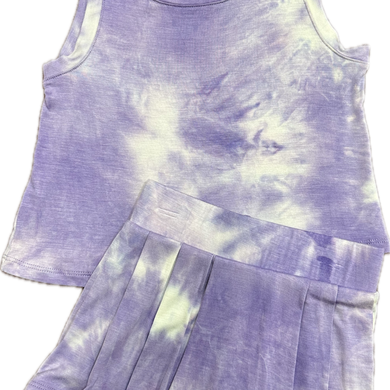 ERGE GIRLS TYE DYED TANK W/SKORT-CLEARWATER