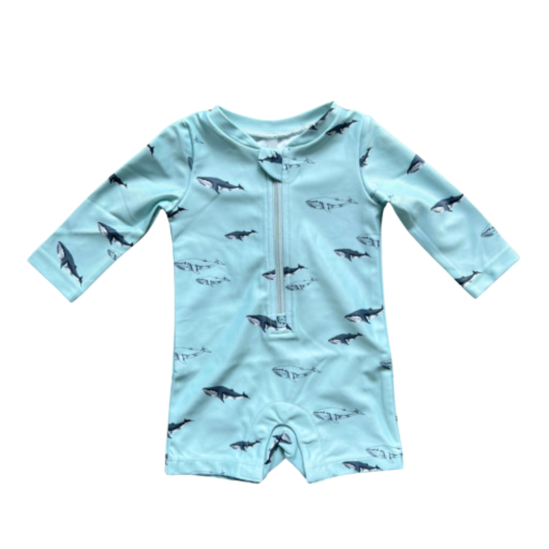 BABYSPROUTS BABY ONE-PIECE RASH GUARD SWIMSUIT