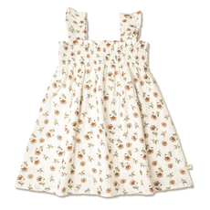 MAKEMAKE ORGANICS SMOCKED SUNDRESS - FLEUR