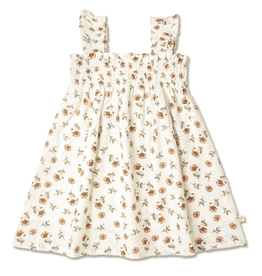 MAKEMAKE ORGANICS SMOCKED SUNDRESS - FLEUR