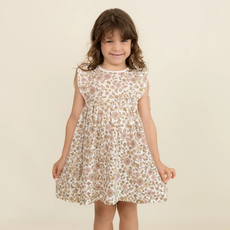 MAKEMAKE ORGANICS FLUTTER DRESS - SUMMER GARDEN