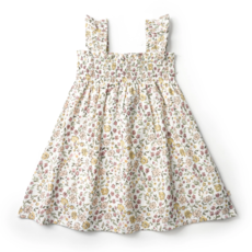 MAKEMAKE ORGANICS SMOCKED SUNDRESS - WILD MEADOW