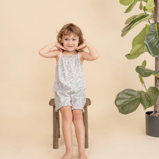 MAKEMAKE ORGANICS RUFFLE JUMPSUIT - WAVES