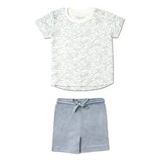 MAKEMAKE ORGANICS TEE & SHORTS SET - WAVES