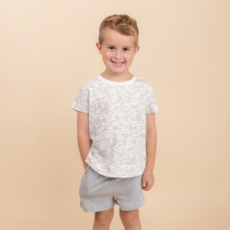 MAKEMAKE ORGANICS TEE & SHORTS SET - WAVES