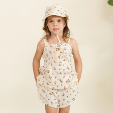 MAKEMAKE ORGANICS PEPLUM TOP & SHORTS SET - BOHEMIA