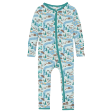 KICKEE PANTS COVERALL W/2WAY ZIPPER