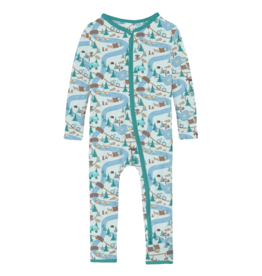 KICKEE PANTS COVERALL W/2WAY ZIPPER