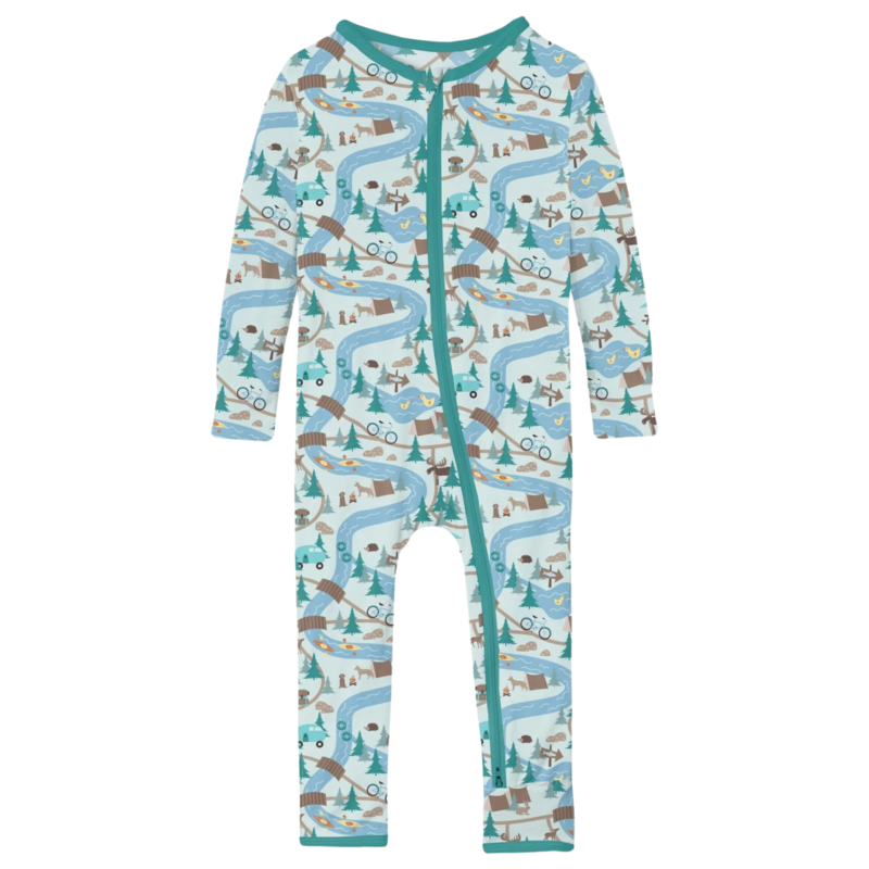 KICKEE PANTS COVERALL W/2WAY ZIPPER