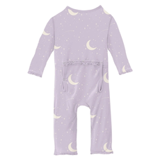 KICKEE PANTS RUFFLE COVERALL W/2WAY ZIPPER