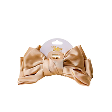 THE DARLING EFFECT SATIN BOW CLAW CLIP-BEIGE