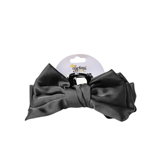 THE DARLING EFFECT SATIN BOW CLAW CLIP-BLACK