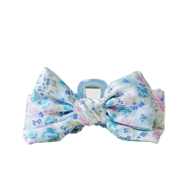 THE DARLING EFFECT SATIN BOW CLAW CLIP-SG BLUE