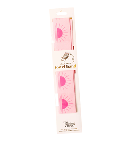 THE DARLING EFFECT STAY PUT TOWEL BAND-SUNSHINE PINK