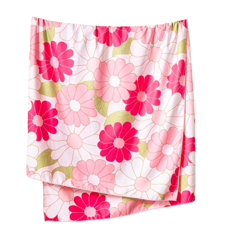 THE DARLING EFFECT XL QUICK DRY TOWEL-DAISY CRAZE HOT PINK