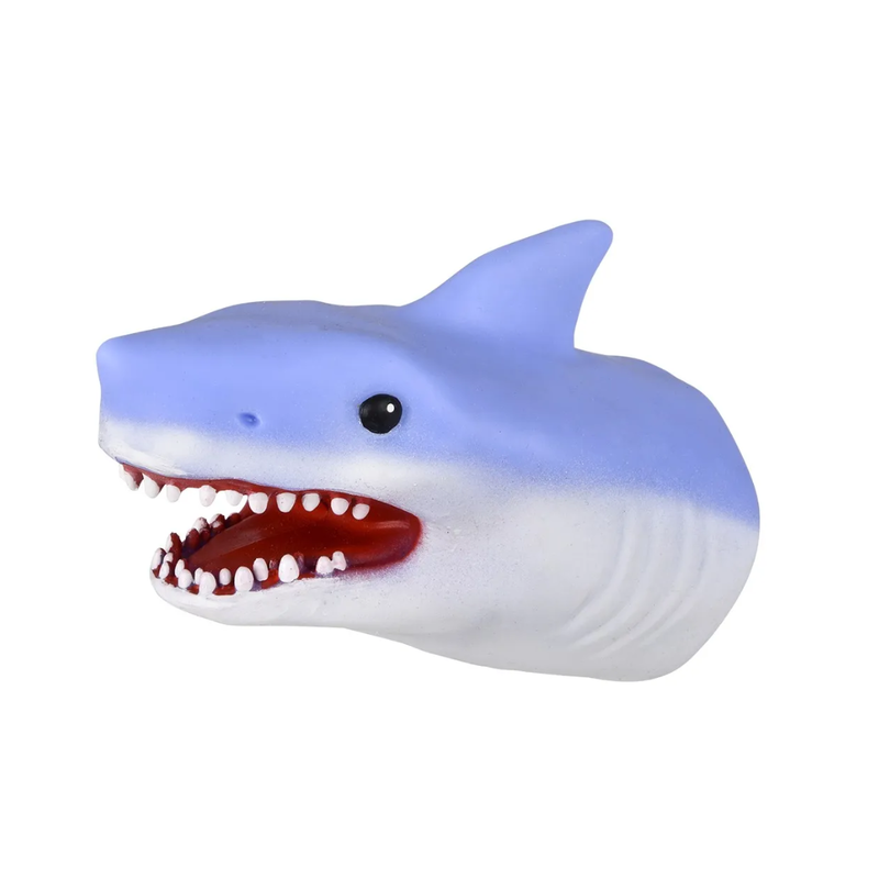 TOY NETWORK STRETCHY SHARK HAND PUPPET 6"