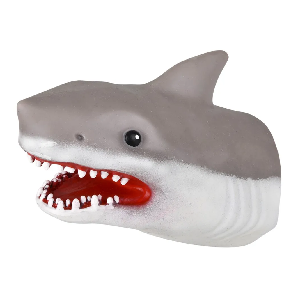TOY NETWORK STRETCHY SHARK HAND PUPPET 6"