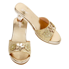 SPEEDY MONKEY ELINA  HIGH HEEL SLIPPER MET. GOLD