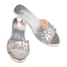 SPEEDY MONKEY MARIONA-HIGH HEEL SLIPPER MET. SILVER