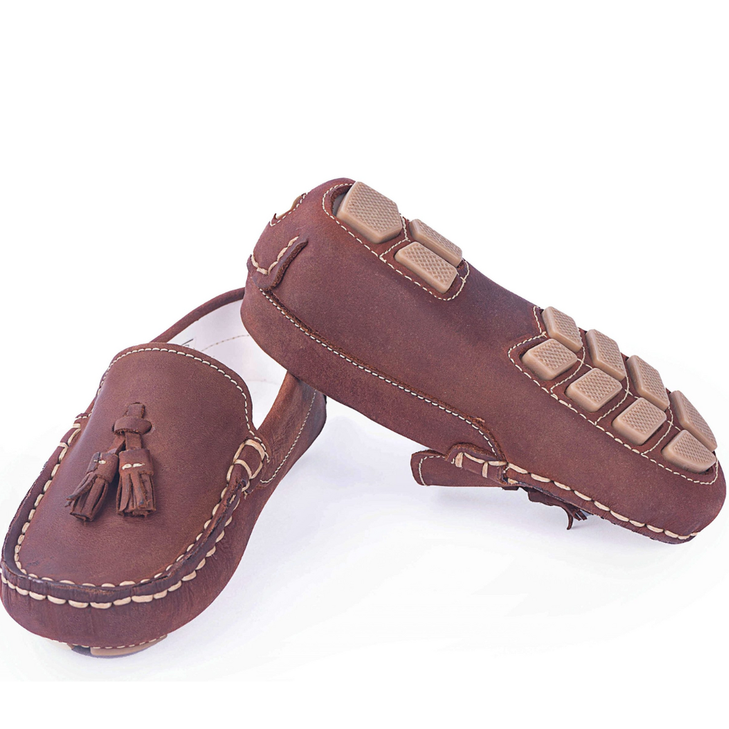 KONE BOYS TASSELED LOAFER COPPER