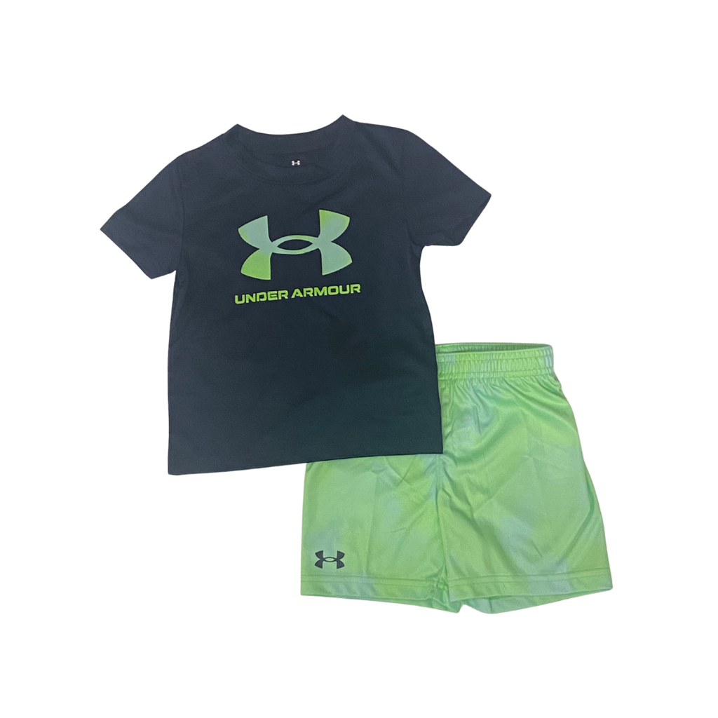 UNDER ARMOUR UA TECH PRINTED SS SHORT SET