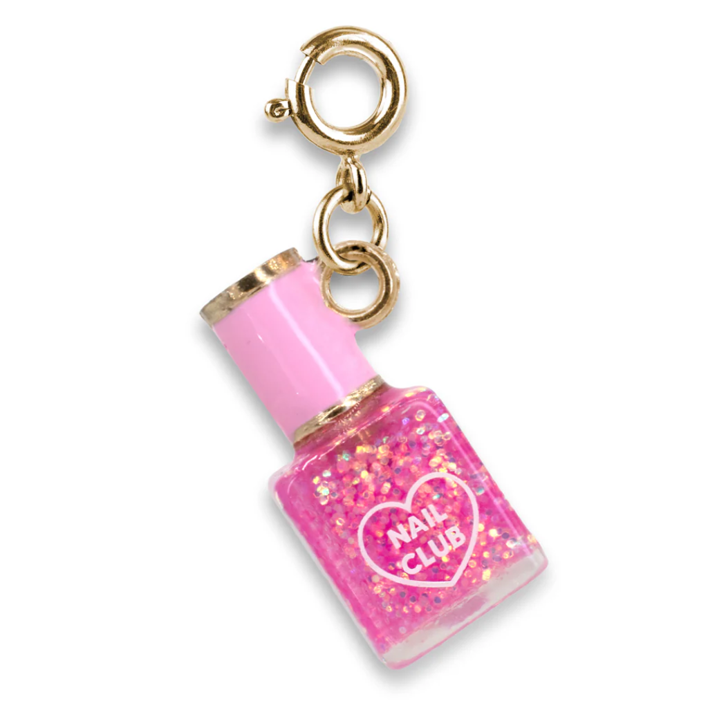 CHARM IT! GOLD GLITTER NAIL POLISH CHARM