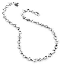 CHARM IT! CHARM IT! SILVER CHAIN CHOKER NECKLACE
