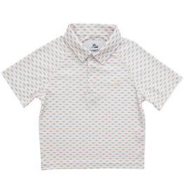 SOUTHBOUND BOYS PRINTED POLO - FISH