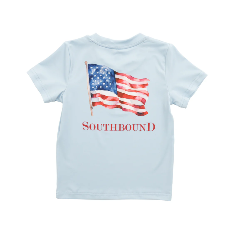 SOUTHBOUND PERFORMANCE TEE - USA FLAG