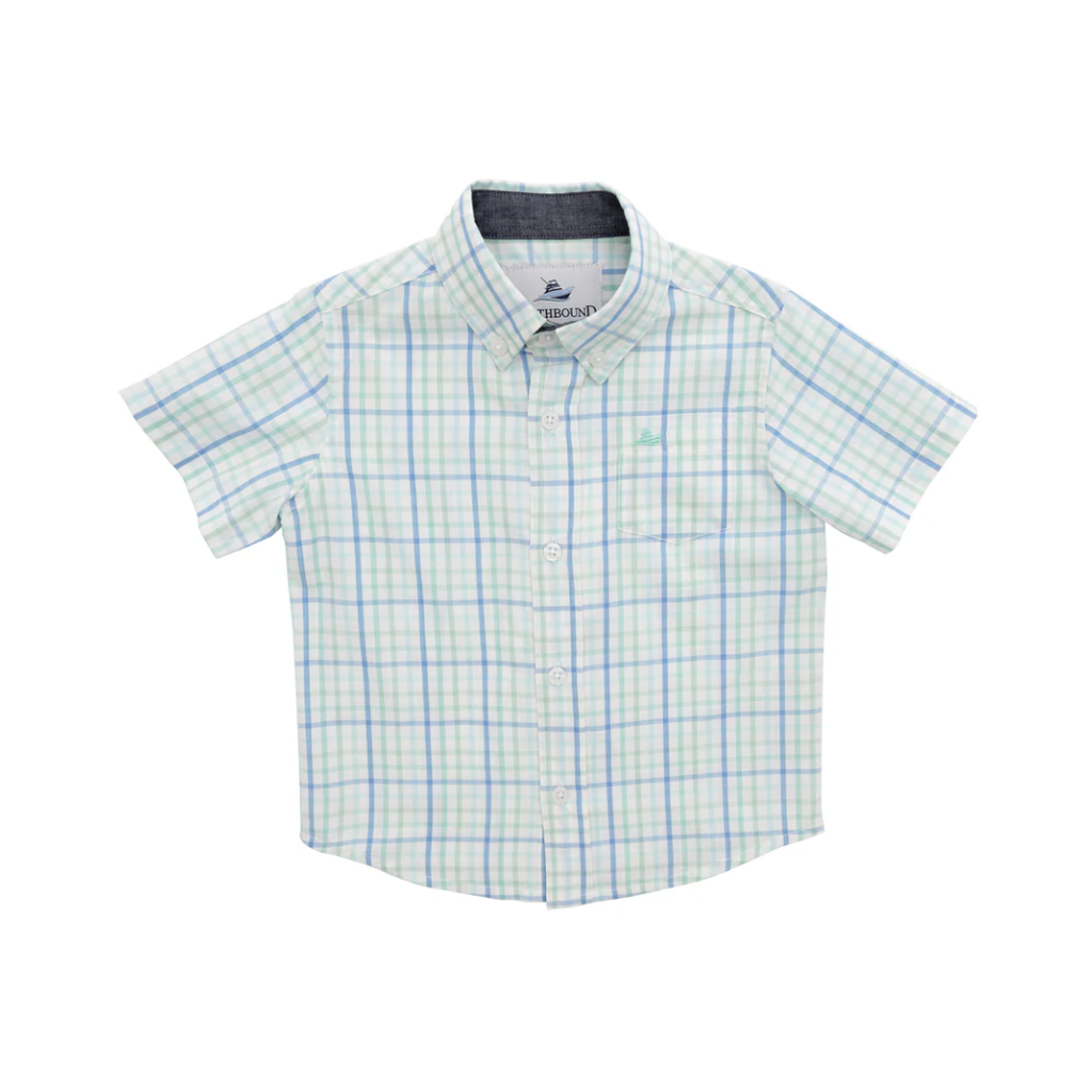 SOUTHBOUND SS DRESS SHIRT - BLUE MULTI PLAID