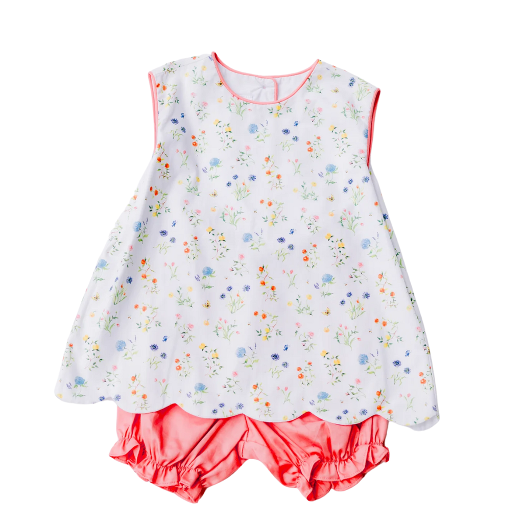 LOVE GEORGE SUMMER FLORAL BLOOMER SHORT SET