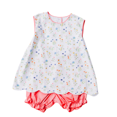 LOVE GEORGE SUMMER FLORAL BLOOMER SHORT SET