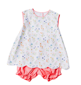 LOVE GEORGE SUMMER FLORAL BLOOMER SHORT SET