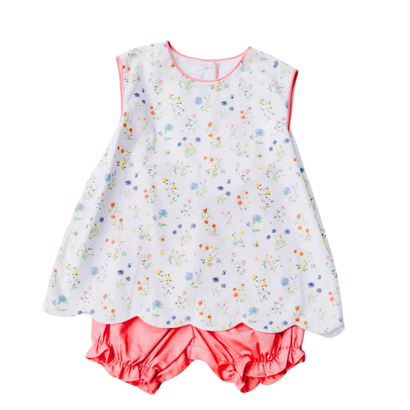 LOVE GEORGE SUMMER FLORAL BLOOMER SHORT SET