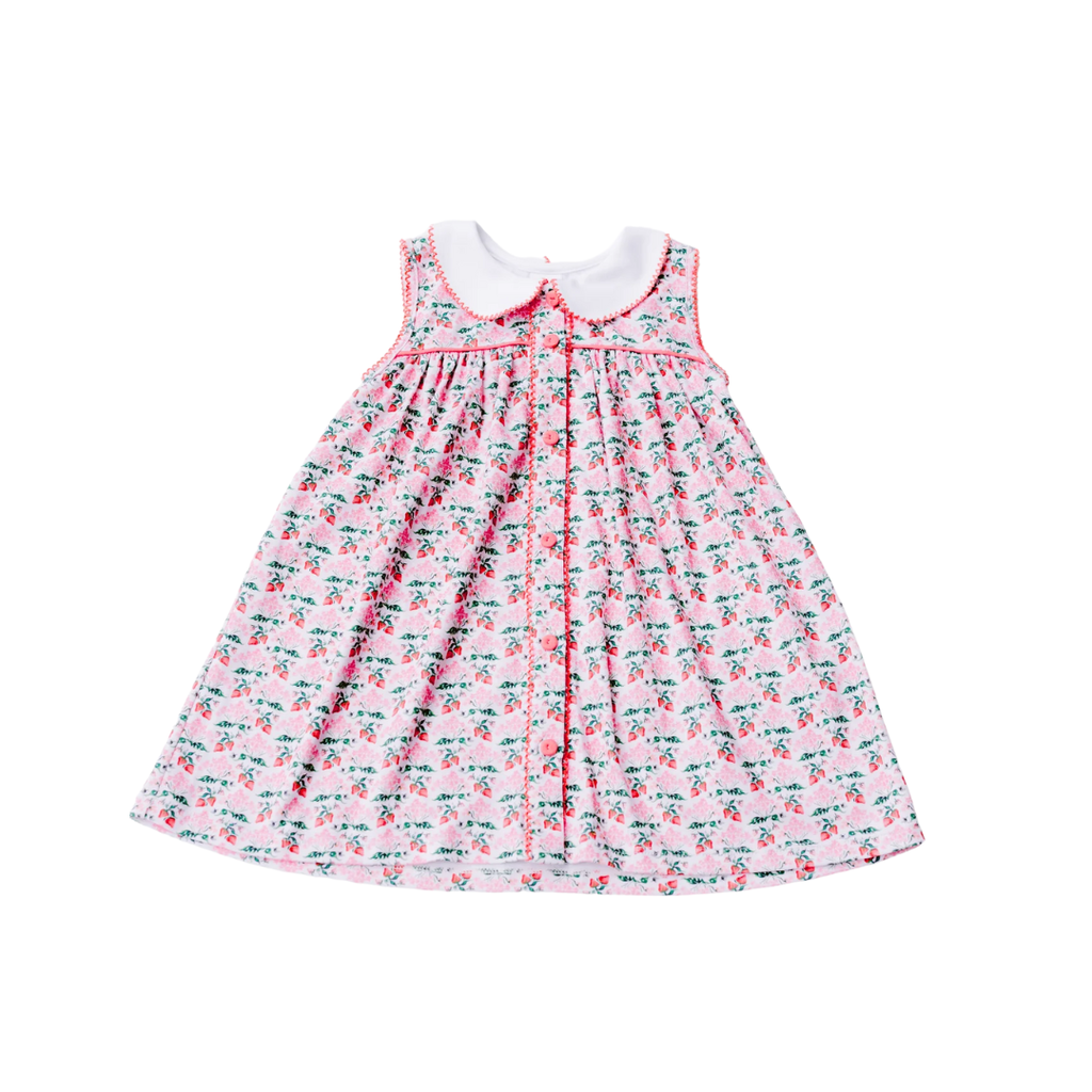 LOVE GEORGE STRAWBERRY PIMA DRESS