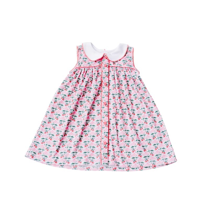 LOVE GEORGE STRAWBERRY PIMA DRESS