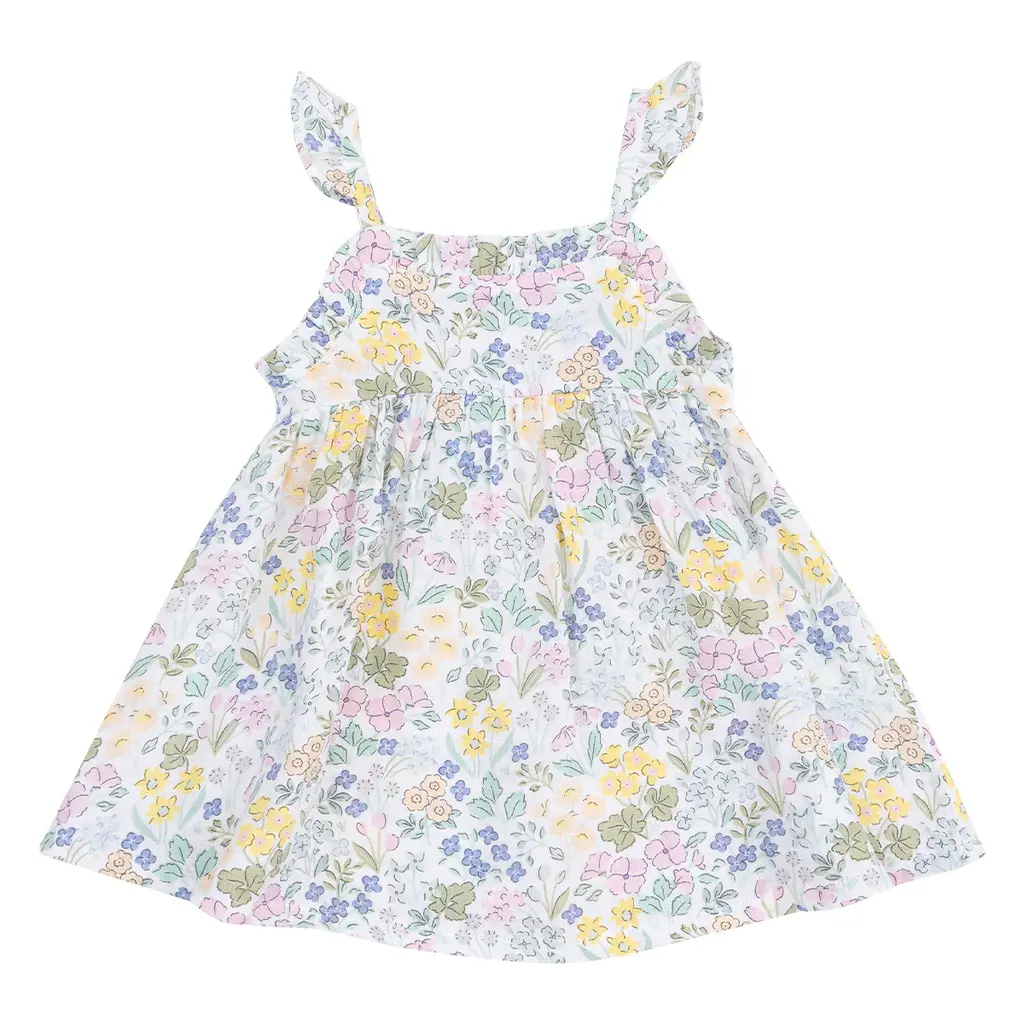 ANGEL DEAR Samantha Floral Paperbag Ruffle Sundress With Dc
