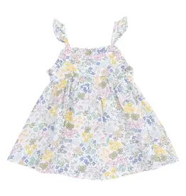 ANGEL DEAR Samantha Floral Paperbag Ruffle Sundress With Dc