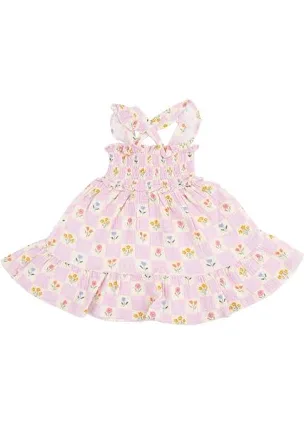 Angel Dear Urban Floral Butterfly Sleeve Pinafore Top & Diaper Cover main image 0