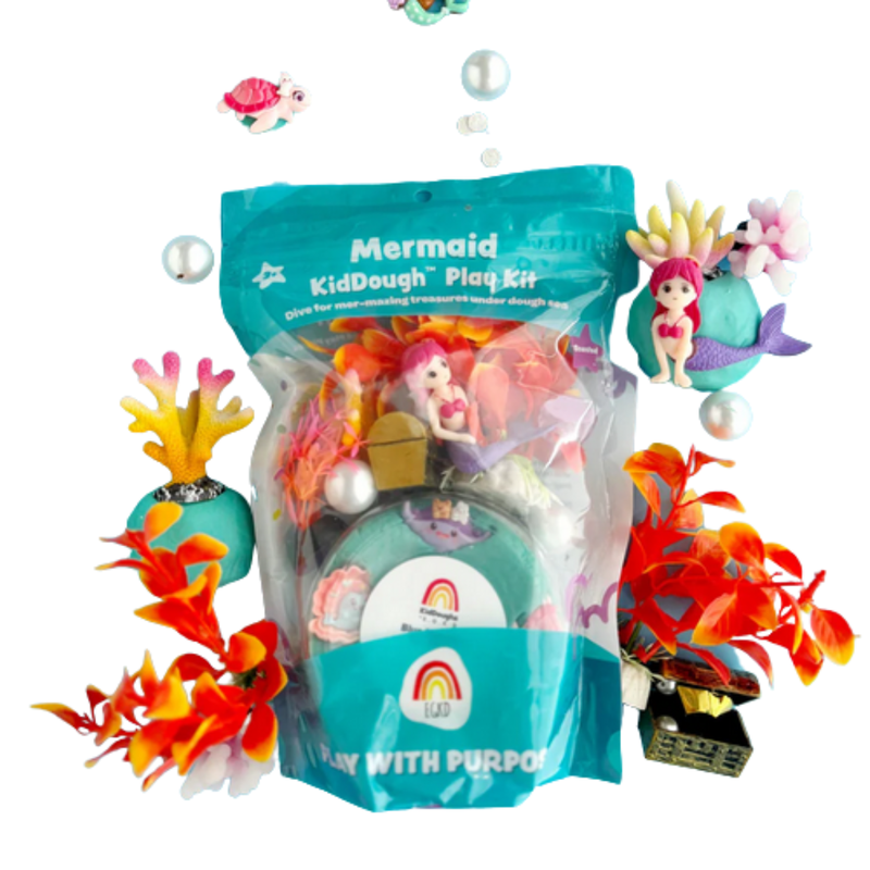 EARTH GROWN KIDDOUGHS MERMAID KIDDOUGH PLAY KIT