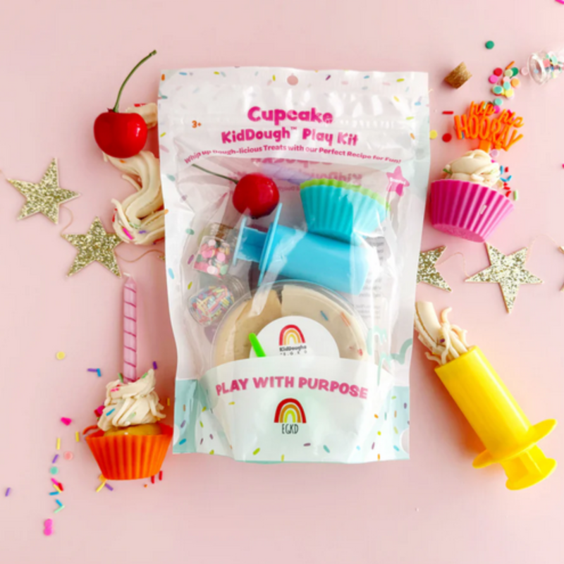 EARTH GROWN KIDDOUGHS CUPCAKE KIDDOUGH PLAY KIT