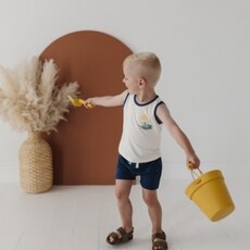 BABYSPROUTS BOY'S TANK & HAREM SHORTS HAPPINESS COMES IN WAVES