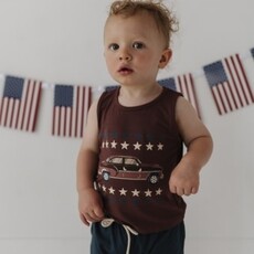 BABYSPROUTS BOY'S TANK & HAREM SHORTS HAPPINESS COMES IN WAVES